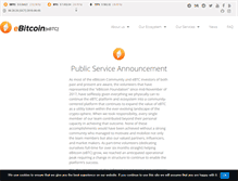 Tablet Screenshot of ebitcoin.org
